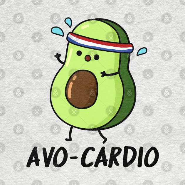 Avocardio Cute Avocado Pun by punnybone